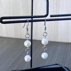Freshwater Pearl Double Drop Earring